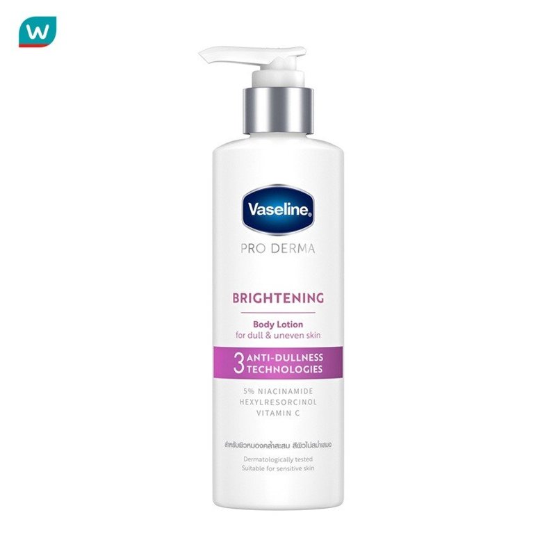 Vaseline Pro Derma Body Lotion 3 Brightening 250 Ml.