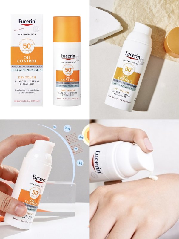 Eucerin. Sun Dry Touch oil control Face SPF50+ ครีมกันแดด