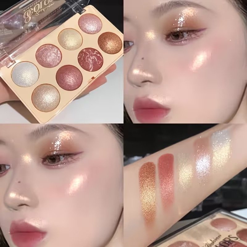 K'APEINE จานสีไฮไลท์ อายแชโดว์ บลัชออน คอนทัวร์ สีธรรมชาติ ติดทนนาน กันน้ำ