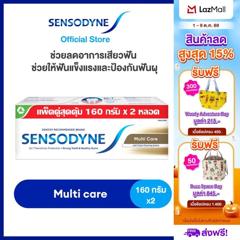 Sensodyne Toothpaste 160g X 2 24-7 Care for Sensitive Teeth Sensodyne