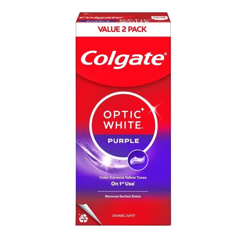 Colgate Colgate Toothpaste Optic White Purple 100 G. X 2 Pieces