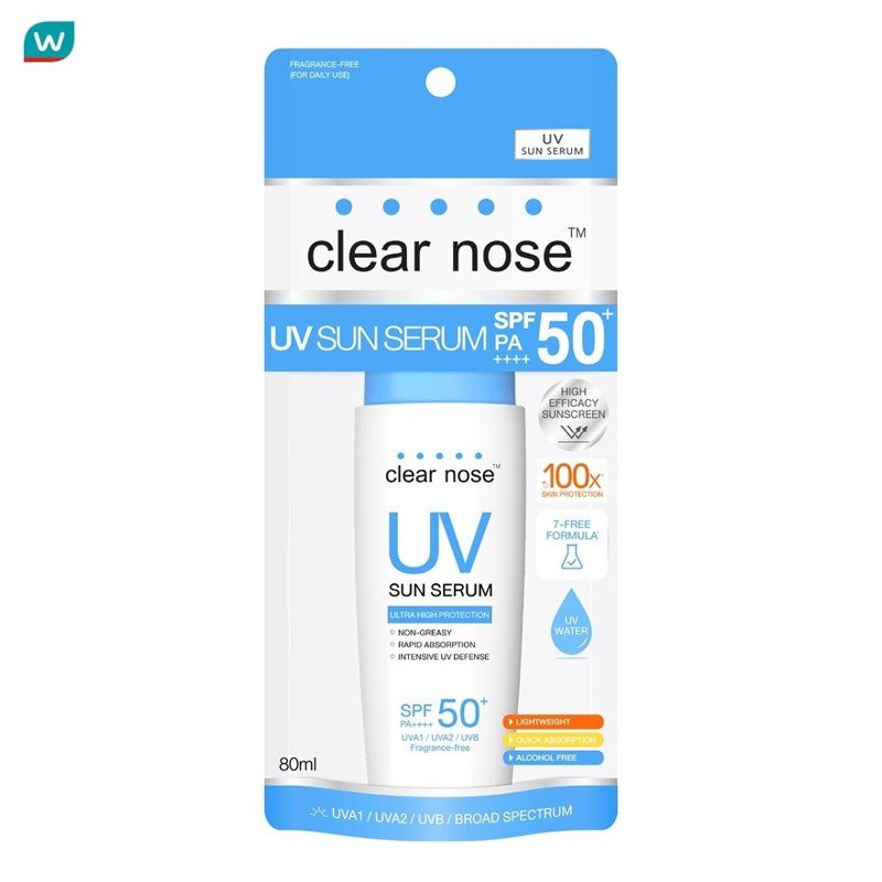 Clear Nose UV Sun Serum SPF50+ PA++++ 80 Ml.