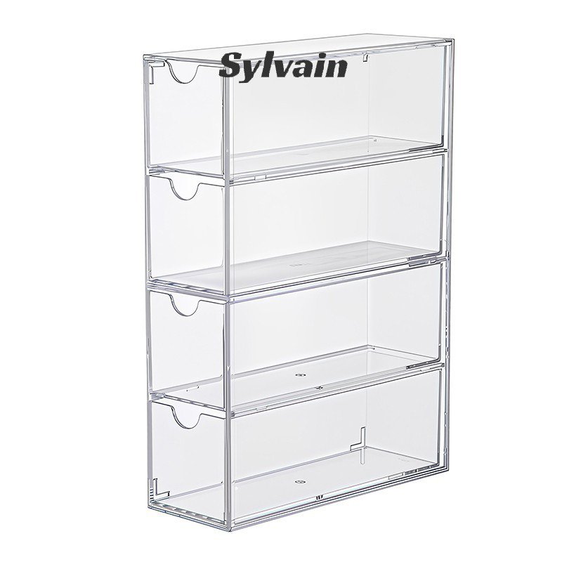 Stackable, 4 Layers, Clear Acrylic, Organi