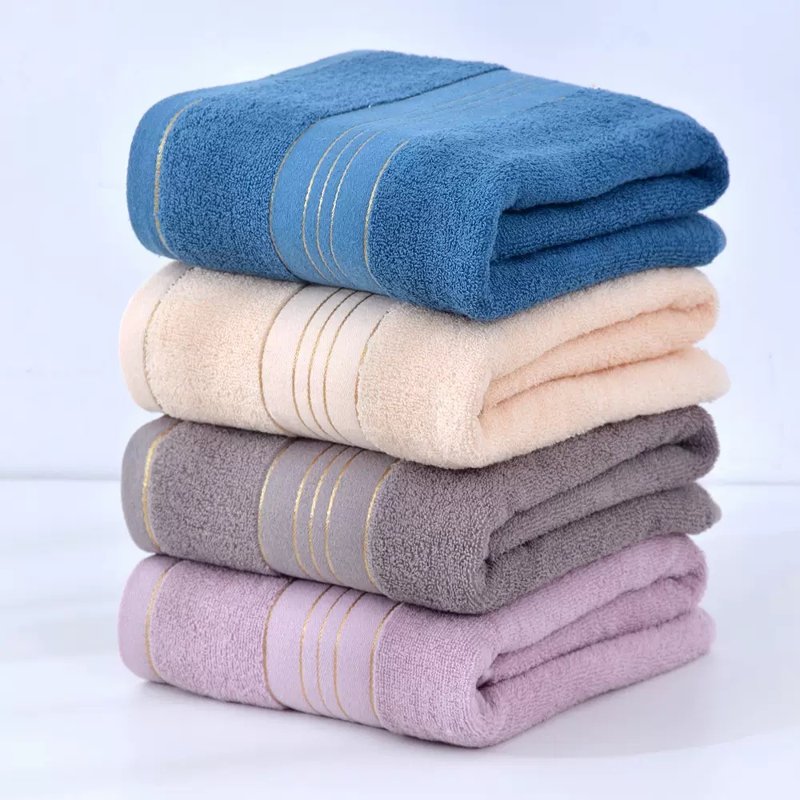 ผ้าขนหนูซับน้ำอย่างดี cotton towel 70×140