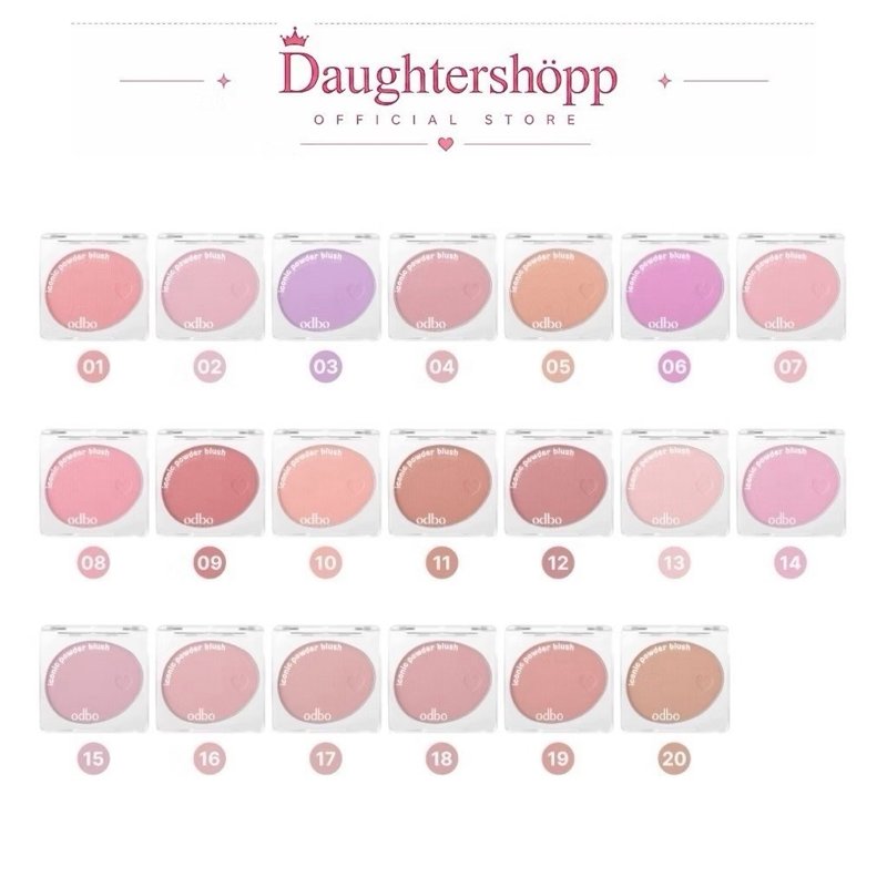 Odbo Iconic Powder Blush บลัชฝุ่นเนื้อนุ่ม