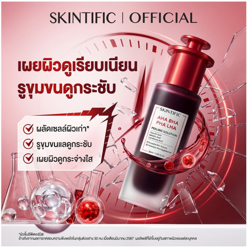 SKINTIFIC AHA BHA PHA LHA Peeling Solution