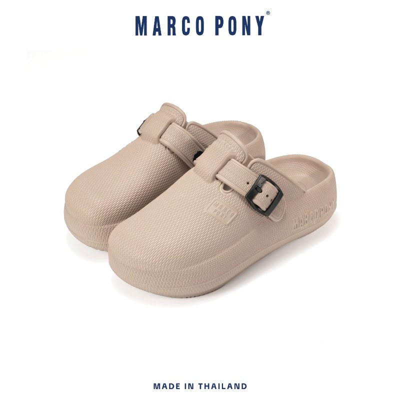 Marco Pony รองเท้าแตะหัวโต ส้นหนา 6 ซม. MH9029