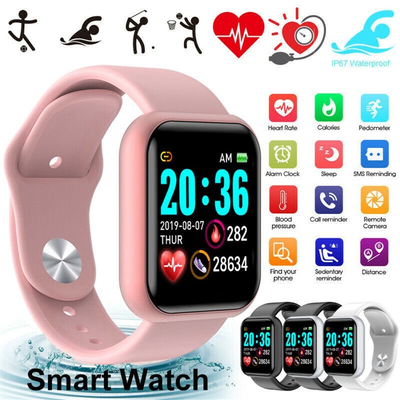 สมาร์ทวอทช์ Y68 บลูทูธ หน้าจอสัมผัส IOS/Android