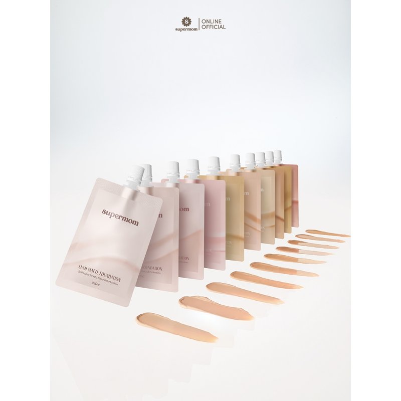 SUPERMOM Lumi Matte Foundation Sachet 8 กรัม