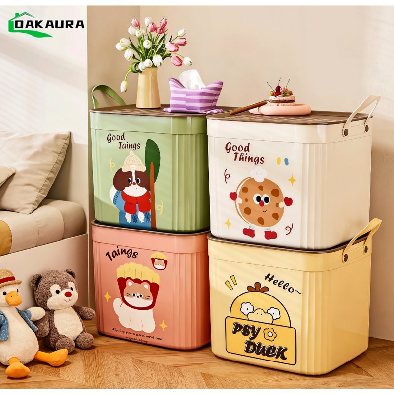 กล่องเก็บของลายการ์ตูน PP ความจุสูง Storage box