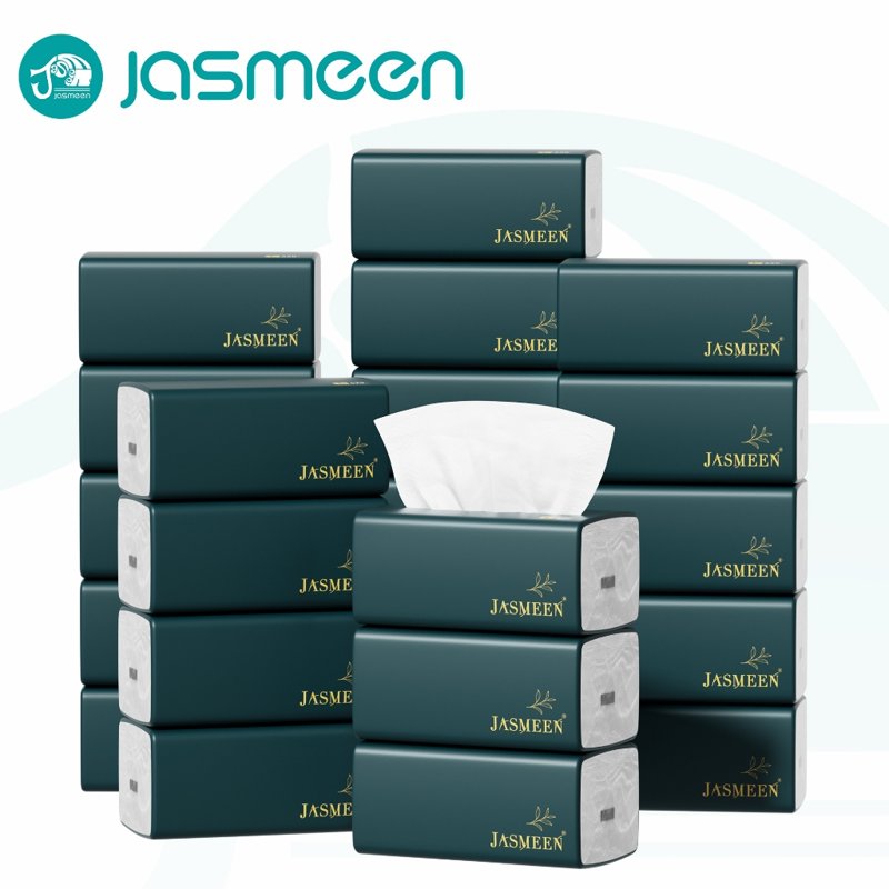 JASMEEN ทิชชู่ 420 แผ่น หนา 5 ชั้น 1 ลัง 20 ห่อ