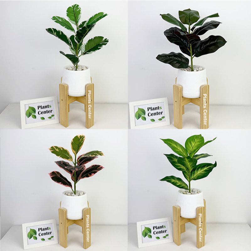 Plants Center ต้นไม้ปลอม 9 ใบ สูง 45-55 ซม. ตกแต่งบ้าน แต่งสวน