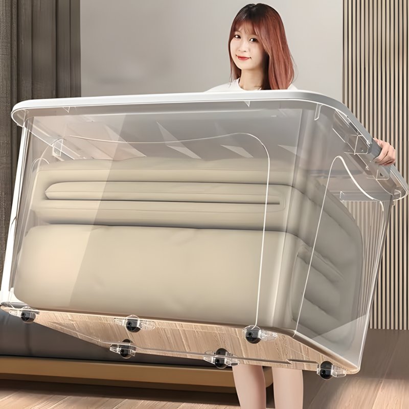 กล่องเก็บของ PP ฝาสไลด์ ซ้อนได้ 25L-250L