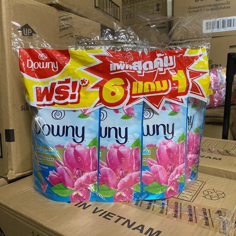 น้ำยาปรับผ้านุ่ม ดาวน์นี่ + ไฮยีน + คอมฟอร์ท 7 ถุง