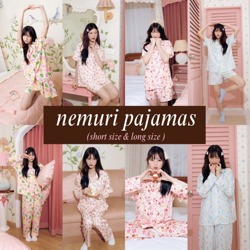 ชุดนอน Nemuri Pajama ผ้าไหมอิตาลี ฟรีไซส์