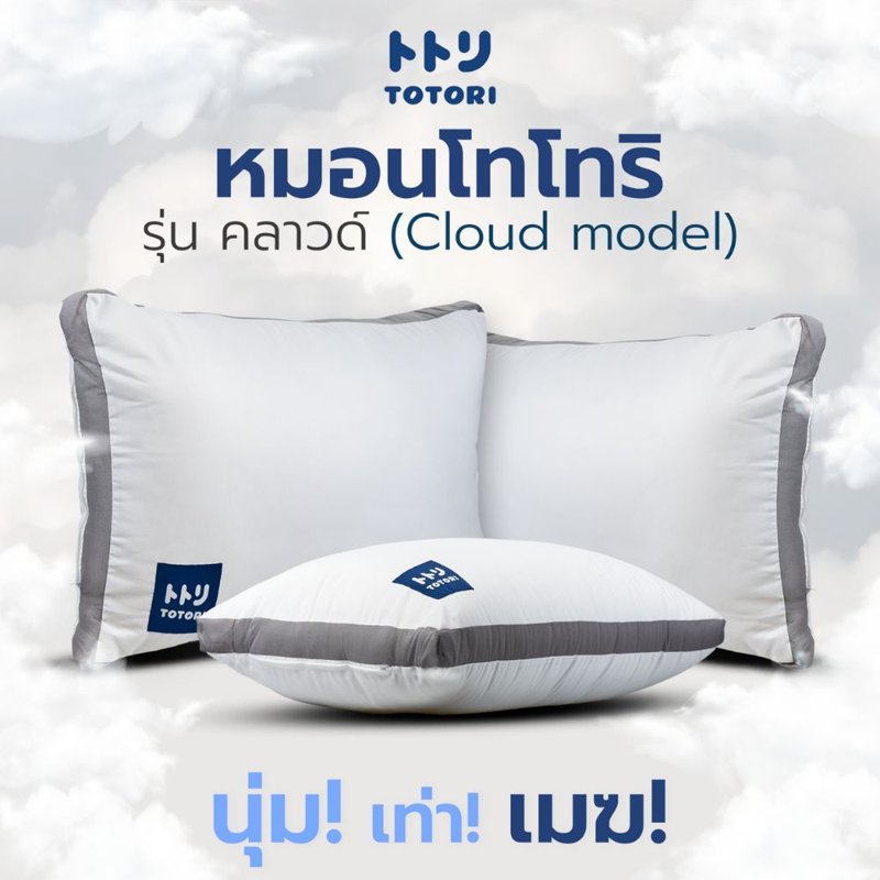 TOTORI หมอนหนุนรุ่น Cloud