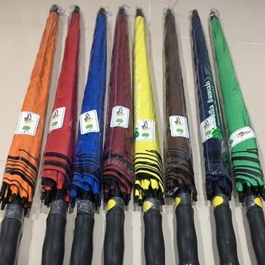 ร่ม 30 นิ้ว UV ดำ โครงไฟเบอร์ เปิดออโต้