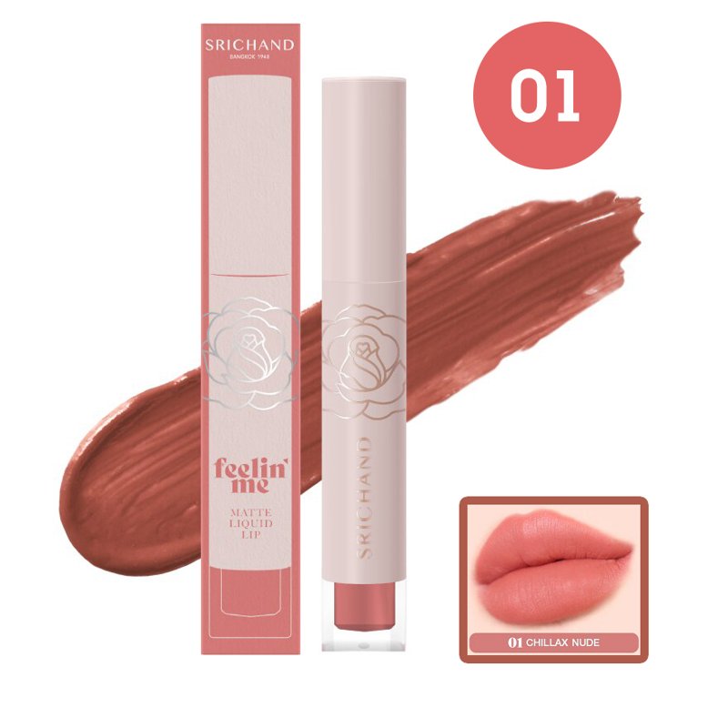 Srichand Feelin Me Matte Liquid Lip 3g. ศรีจันทร์ ลิควิดลิป