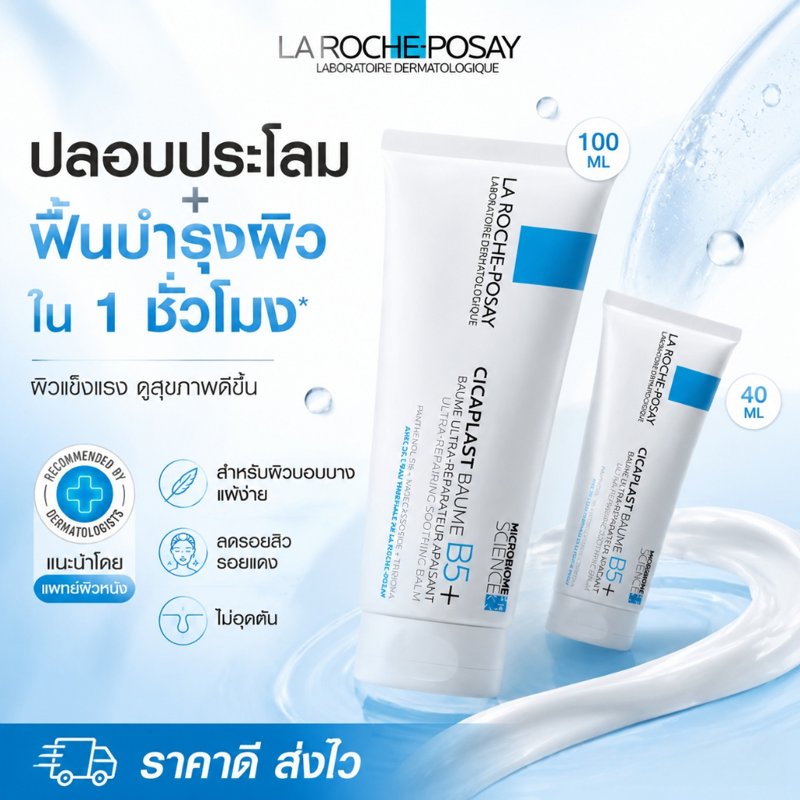 La Roche-Posay Cicaplast Baume B5+ 100ml บาล์มซ่อมแซมผิว